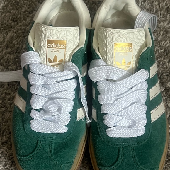 Adidas Forest Green Sneakers with Cream Accents - Picture 3 of 3